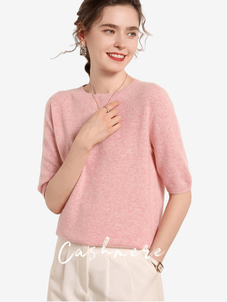 Women_sShortSleeveCashmereSweater