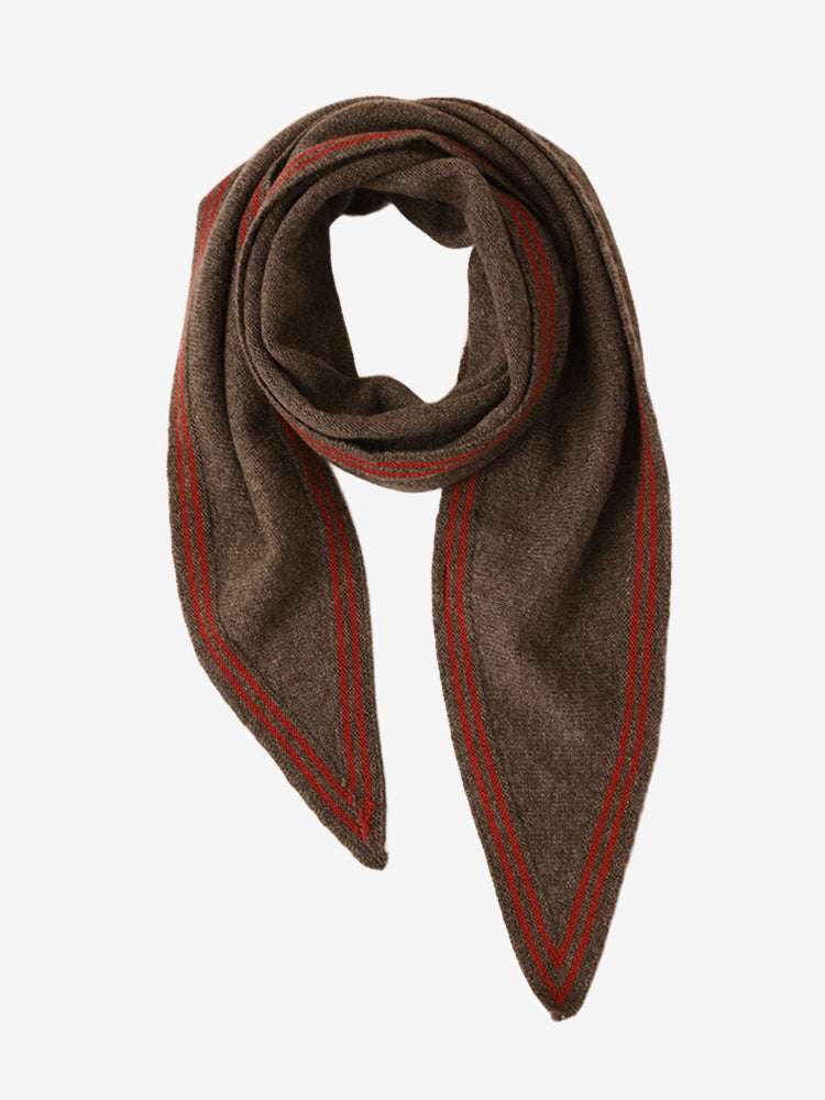 SaddleBrown-LanlyCashmereTriangleScarf-100_PremiumKnitStripedNeckerchief