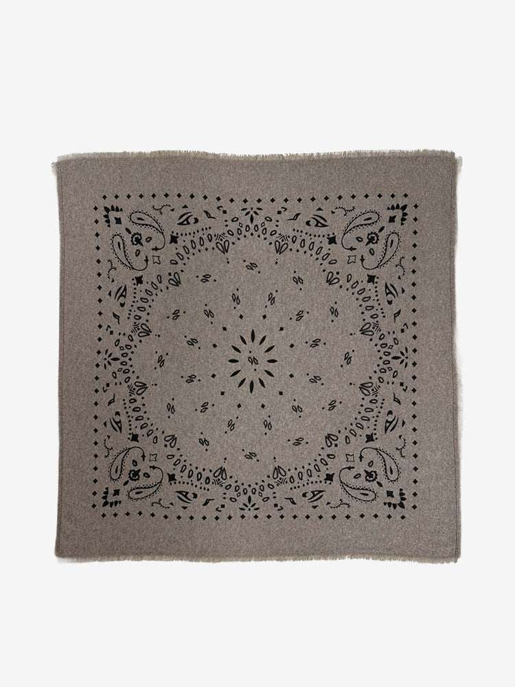 Lanly Cashmere Bandana Scarf - 100% Premium Printed Paisley Square Wrap