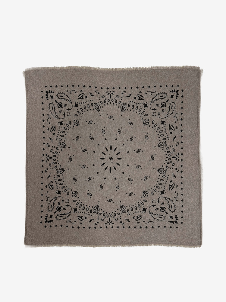 Lanly Cashmere Bandana Scarf - 100% Premium Printed Paisley Square Wrap