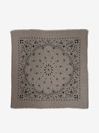 Lanly Cashmere Bandana Scarf - 100% Premium Printed Paisley Square Wrap
