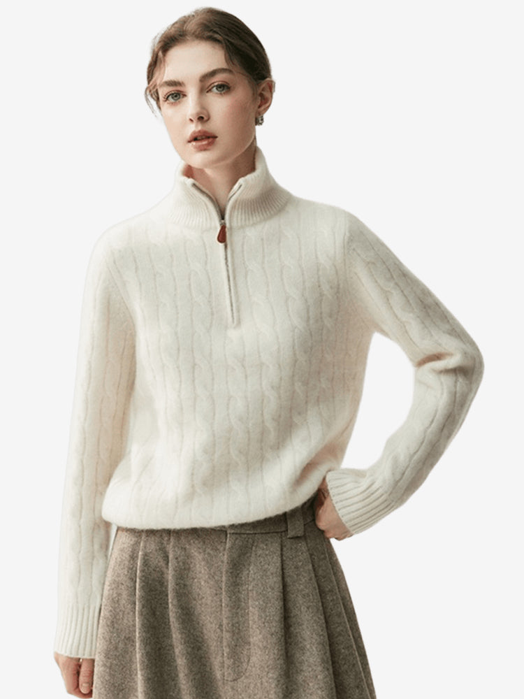 Women_sMongolianCashmereQuarterZipCableKnitSweater