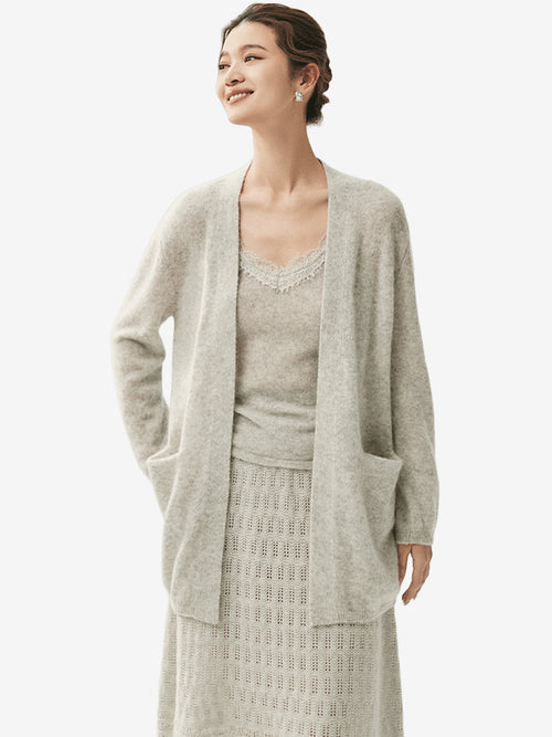 Wholesale Open Front Cardigan with Pockets