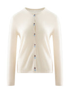 LANLY - Wholesale Quiet Luxury Knitwear Mongolian Fine Gauge Rolled Edge Multi-Button Cardigan