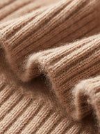 LanlyCashmere Men's French Rib Shawl Collar Sweater Classic Soft Knit Pullover