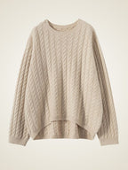 LanlyCashmere Cable-Knit Cashmere Set – Sweater 