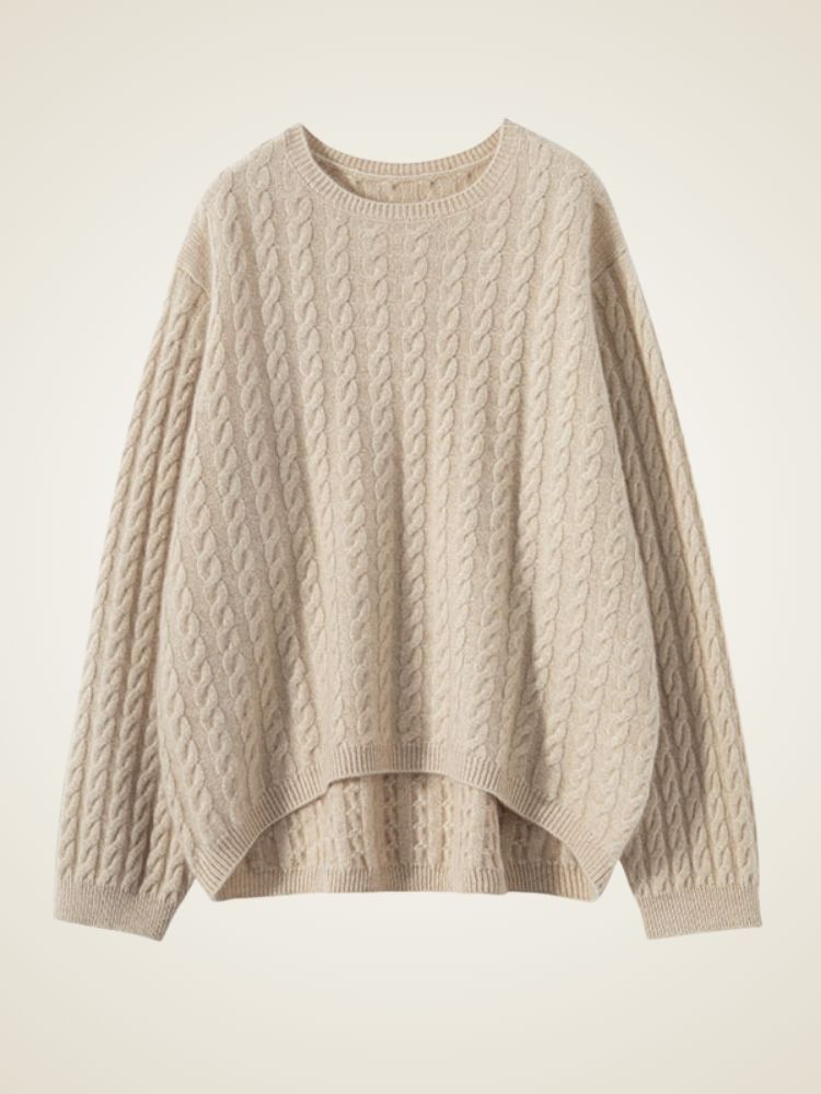 LanlyCashmere Cable-Knit Cashmere Set – Sweater 