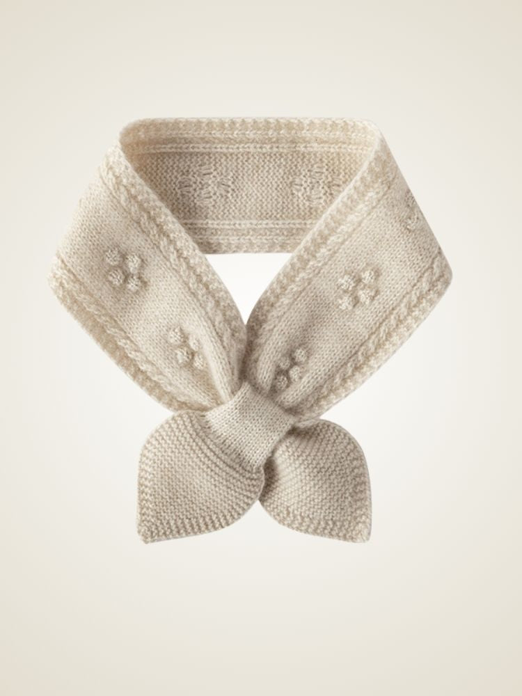 LanlyCashmere Cashmere Pull-Through Scarf – Soft Knit Neck Warmer