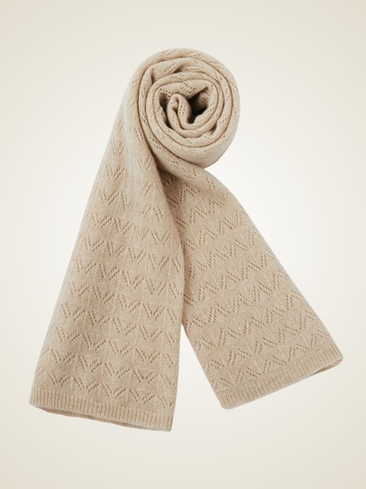 LanlyCashmere Lightweight Cashmere Scarf – Soft Knit Elegant Wrap
