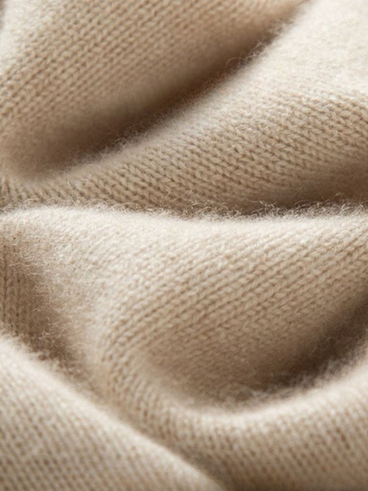 LanlyCashmere Relaxed Cashmere Lounge Set – Soft Knit Top & Tapered Pants