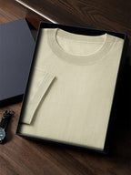 LanlyCashmere Super Fine Cashmere T-Shirt – Lightweight Knit Crew Neck