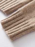 Lanly Cashmere Tweed Zip Jacket - Mongolia Mock Neck Sweater