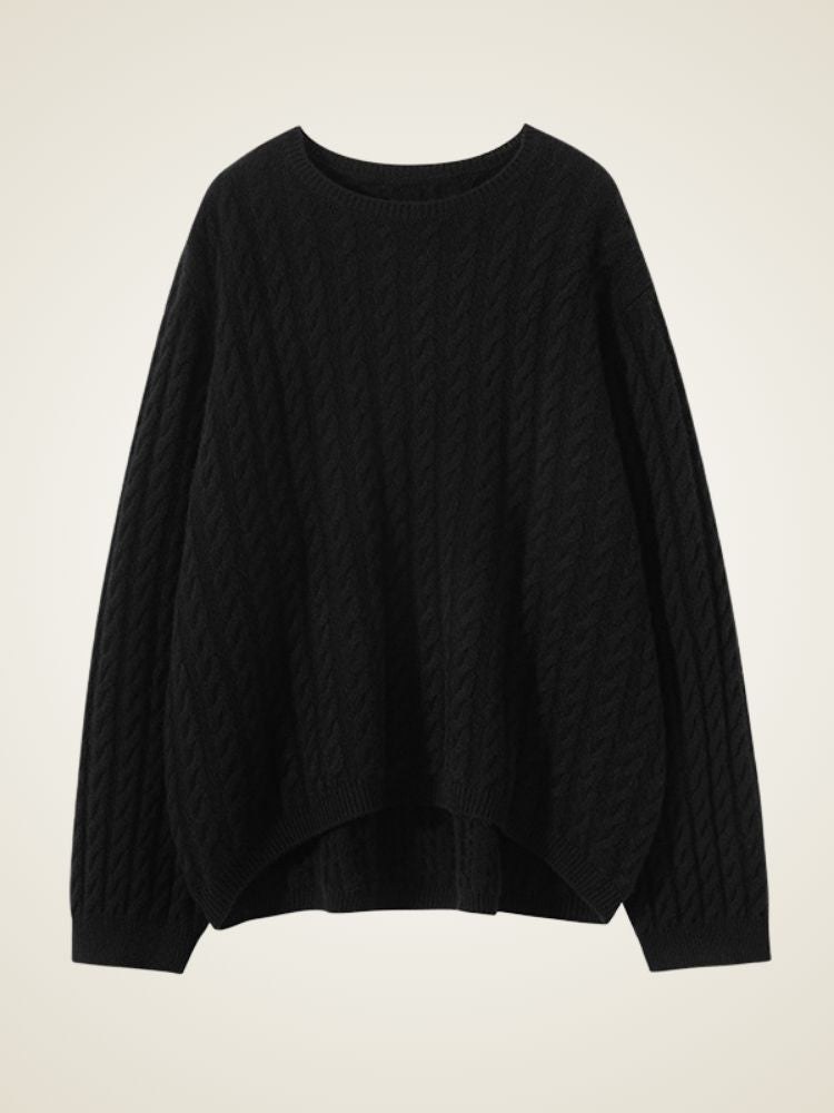 LanlyCashmere Cable-Knit Cashmere Set – Sweater 