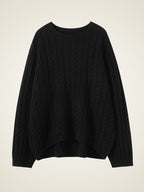 LanlyCashmere Cable-Knit Cashmere Set – Sweater 