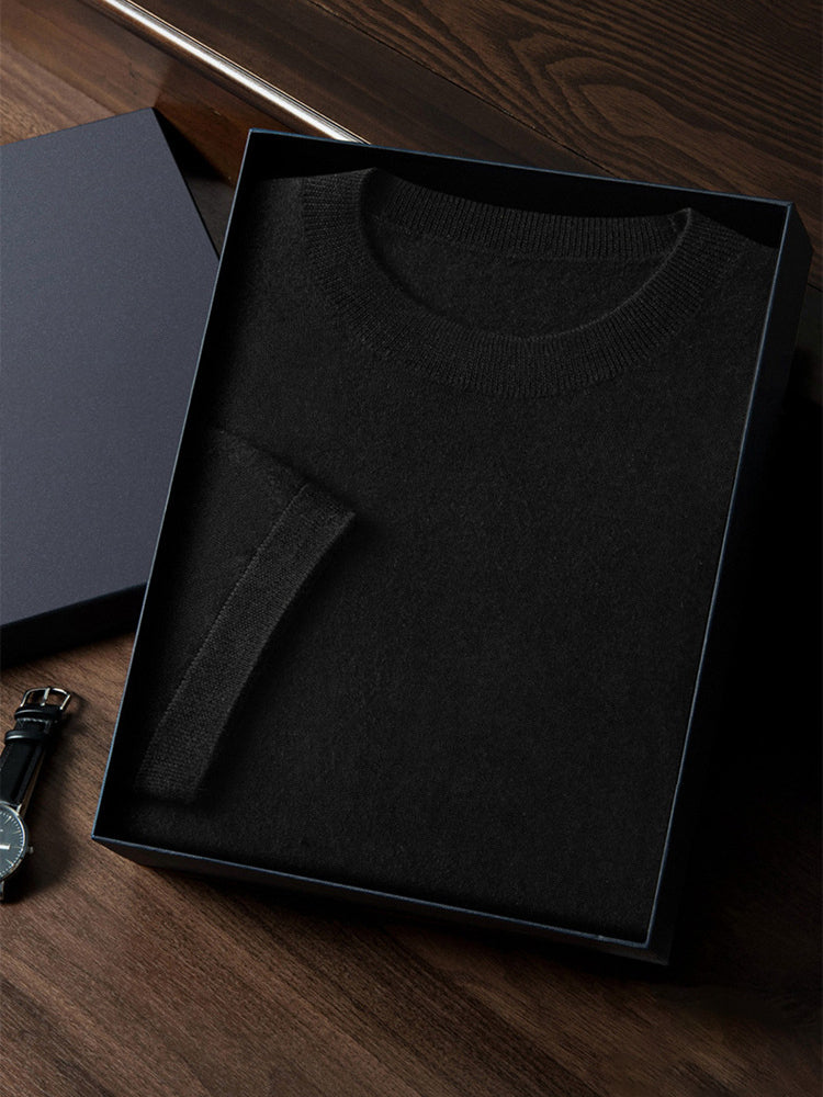 LanlyCashmere Fine Gauge Cashmere T-Shirt – Lightweight Knit Short Sleeve
