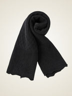 LanlyCashmere Perforated Cashmere Scarf – Lightweight Knit Neck Warmer