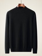 LanlyCashmere Premium Pure Mongolian Cashmere Mock Neck Sweater for Men