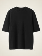 LanlyCashmere Super Fine Cashmere T-Shirt – Lightweight Crewneck Knit Top