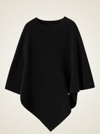 LanlyCashmere Women’s Cashmere Poncho Sweater – Elegant Loose Knit Cape