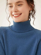 LanlyCashmere Women's Slim Fit Cashmere Turtleneck Sweater