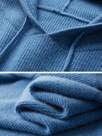 LanlyCashmere Men's Luxury 100% Pure Cashmere Knitted Hoodie
