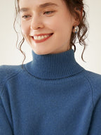 LanlyCashmere Women's Slim Fit Cashmere Turtleneck Sweater