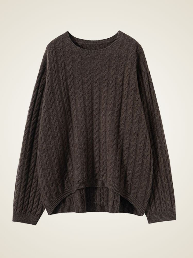 LanlyCashmere Cable-Knit Cashmere Set – Sweater 