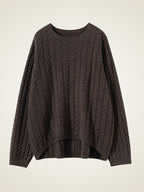 LanlyCashmere Cable-Knit Cashmere Set – Sweater 