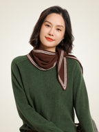 LanlyCashmere Cashmere Triangle Scarf – Soft Lightweight Knit Neck Wrap