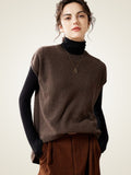 LanlyCashmere Women's Cashmere Short Sleeve Sweater Knit Top