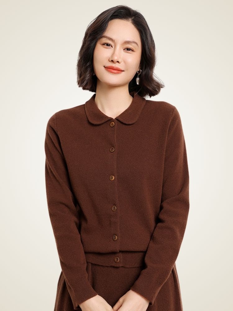 Edra - Cardigan en Cachemire Boutonné