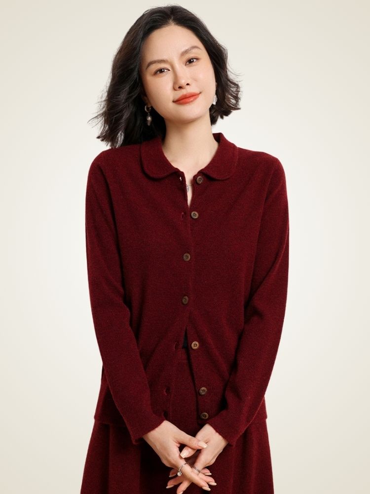 Edra - Cardigan en Cachemire Boutonné