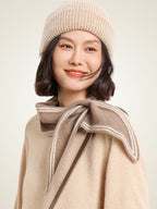 LanlyCashmere Cashmere Triangle Scarf – Soft Lightweight Knit Neck Wrap