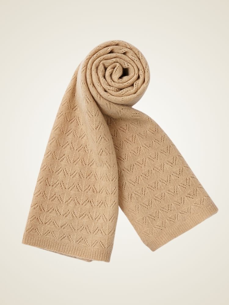LanlyCashmere Lightweight Cashmere Scarf – Soft Knit Elegant Wrap