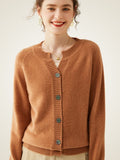 LanlyCashmere Women’s Cashmere Cardigan – Soft Knit Button Front Sweater