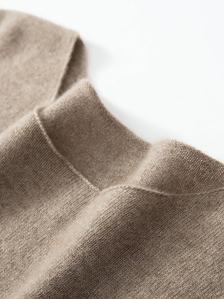 LanlyCashmere Women’s Cashmere Lounge Set – Soft Knit Sweater & Wide Leg Pants