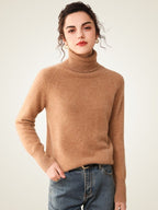 LanlyCashmere Women’s Classic Cashmere Turtleneck – Essential Soft Knit Sweater