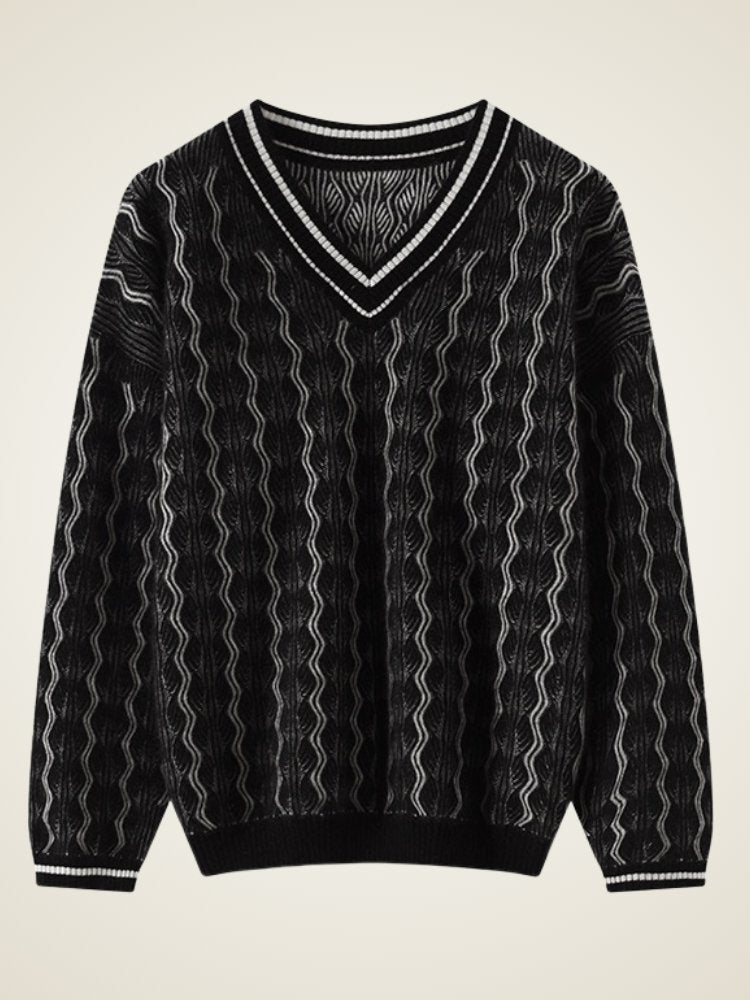 Aurenia - Kaschmirpullover mit V-Ausschnitt