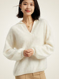 Tanelis - Kaschmirpullover mit V-Ausschnitt