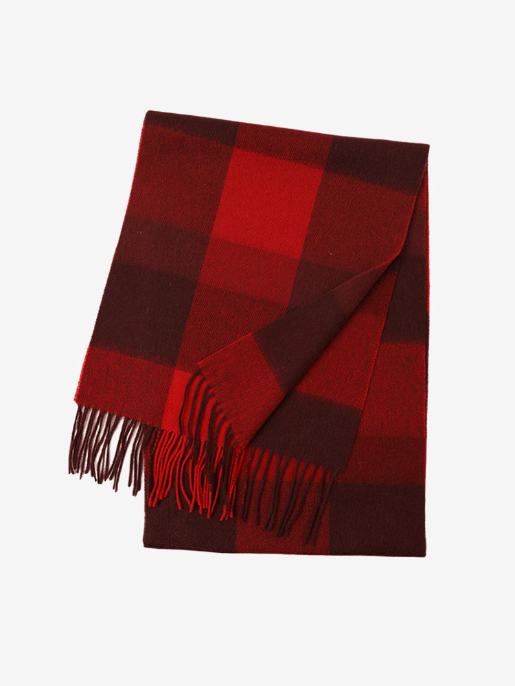 LANLY Classic Tartan Wool Scarf Manufacturer: 100% Pure Wool Scarf Wholesale 130g Lightweight Custom Pastel Plaid Wool Scarf OEM