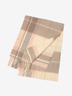 LANLY Classic Tartan Wool Scarf Manufacturer: 100% Pure Wool Scarf Wholesale 130g Lightweight Custom Pastel Plaid Wool Scarf OEM