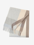 LANLY Classic Tartan Wool Scarf Manufacturer: 100% Pure Wool Scarf Wholesale 130g Lightweight Custom Pastel Plaid Wool Scarf OEM