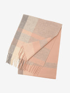 LANLY Classic Tartan Wool Scarf Manufacturer: 100% Pure Wool Scarf Wholesale 130g Lightweight Custom Pastel Plaid Wool Scarf OEM