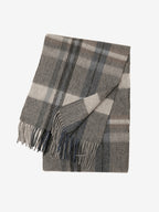LANLY Classic Tartan Wool Scarf Manufacturer: 100% Pure Wool Scarf Wholesale 130g Lightweight Custom Pastel Plaid Wool Scarf OEM