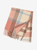 LANLY Classic Tartan Wool Scarf Manufacturer: 100% Pure Wool Scarf Wholesale 130g Lightweight Custom Pastel Plaid Wool Scarf OEM