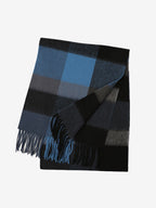 LANLY Classic Tartan Wool Scarf Manufacturer: 100% Pure Wool Scarf Wholesale 130g Lightweight Custom Pastel Plaid Wool Scarf OEM
