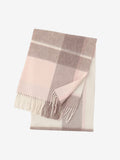 LANLY Classic Tartan Wool Scarf Manufacturer: 100% Pure Wool Scarf Wholesale 130g Lightweight Custom Pastel Plaid Wool Scarf OEM