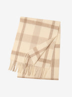 LANLY Classic Tartan Wool Scarf Manufacturer: 100% Pure Wool Scarf Wholesale 130g Lightweight Custom Pastel Plaid Wool Scarf OEM