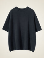LanlyCashmere Super Fine Cashmere T-Shirt – Lightweight Crewneck Knit Top
