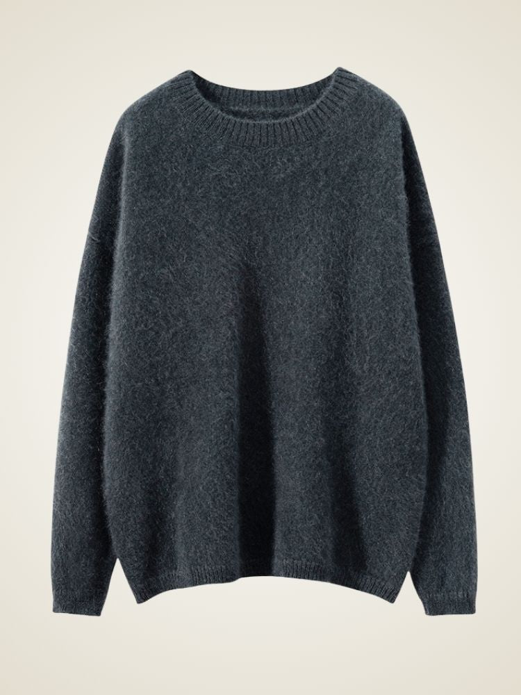 LanlyCashmere Women’s Classic Crew Neck Cashmere Sweater – Soft Knit Pullover